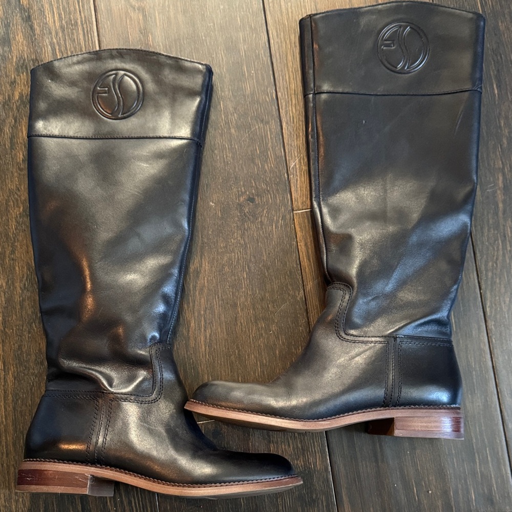 Franco Sarto Black Heeled Boots
